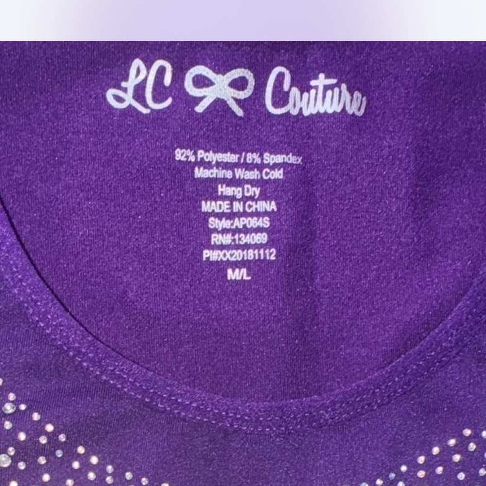 Purple Rhinestone Embellished Tank Top - Picture 2 of 3